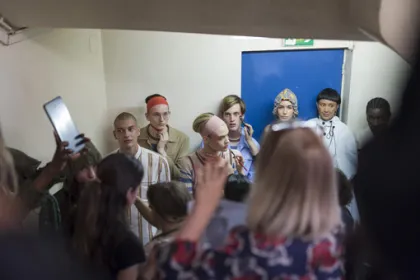 backstage du défilé