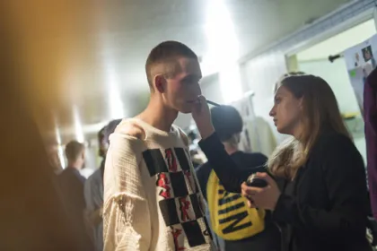 backstage du défilé