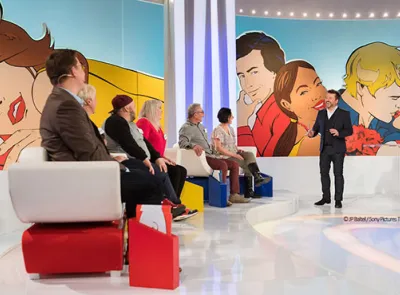 Maquillage masculin pour la télévision avec l’émission "Les z’amours"