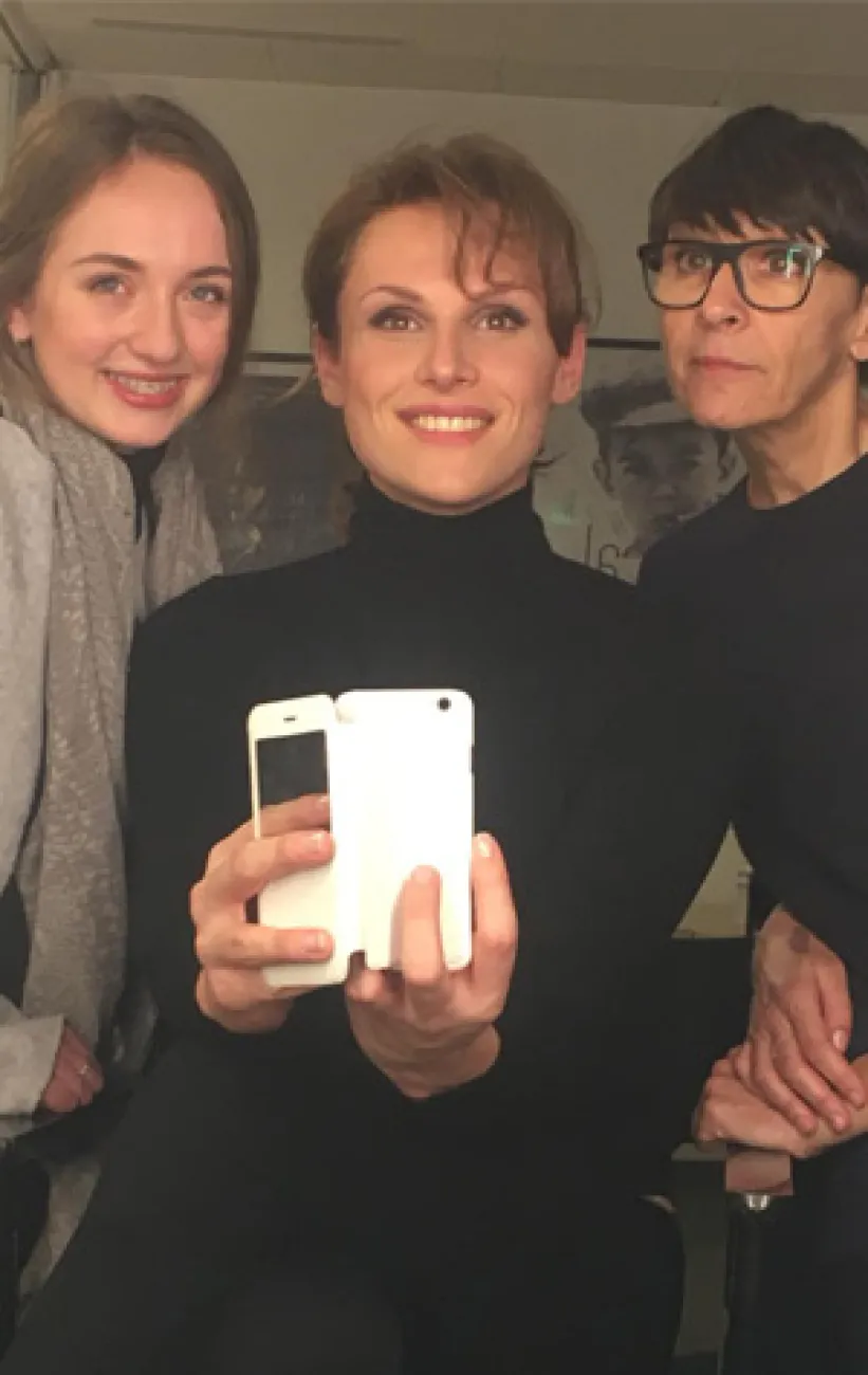 Maquillage pour le tournage du film "Miss"